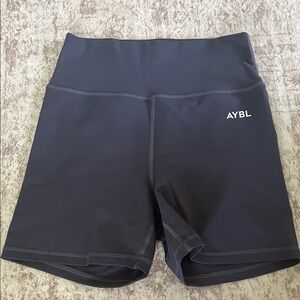 AYBL Navy Blue High-Rise Bike Shorts